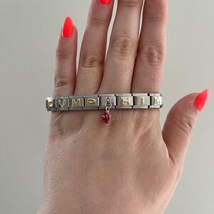 Dump Him 2000s charm link bracelet